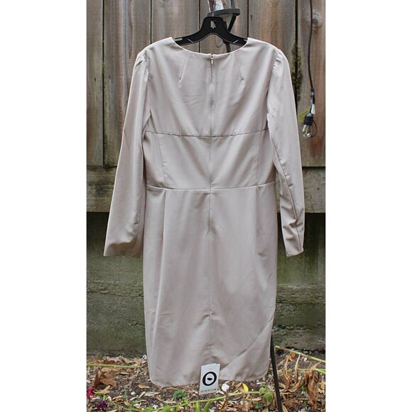 New w/Tags - Zac Posen Designer Tailored Sheath Dress in Stretch Wool - 10 - Picture 10 of 13